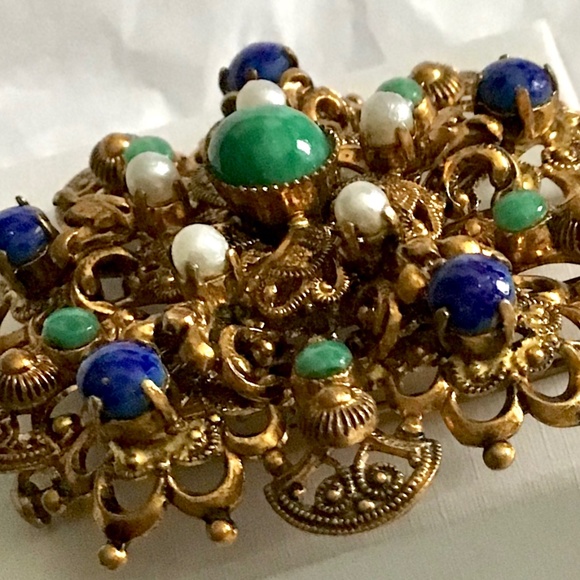 1950 Filigree Brooch - Picture 5 of 7